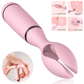 10-frekvencia Vibrácií Klip Dvojité Vibrácií Ženská Masturbácia Klitorisu Vaginálne Stimulátor Bradavky Masér sexuálnu hračku pre ženy