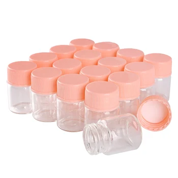 100 kusov 5ml 22*30 mm Sklenené Fľaše s Ružovými Plastové Krytky Korenie Pohárov Parfum Fľašu Umelecké Remeslá