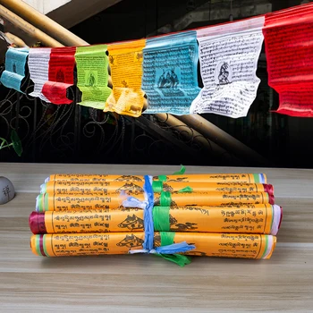 1Set 20pcs Tibetskej Budhistickej Modlitebné Vlajky Textílie Plavidlá Tibete Dekoratívne Vlajky