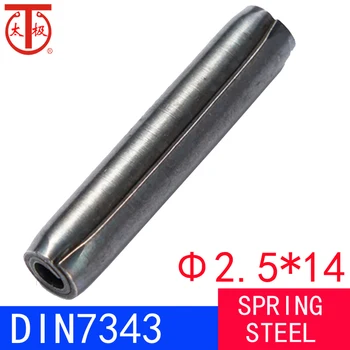 (2.5*14) DIN7343 / ISO8750 Špirálové pružiny pin ( Stočený pin ) 100 ks/veľa