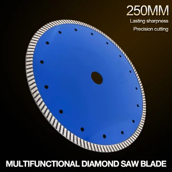 250 mm Turbo Tvar Diamantu pílového Kotúča Vulkanickej horniny Kotúč na Rezanie Podporu Mokré a Suché Rezanie