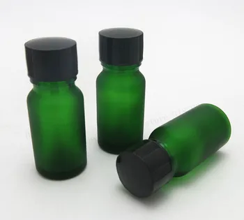 360pcs/lot 10 ml Prázdne mráz zelenej sklenenej fľaše 1/3 oz esenciálny olej kontajner so štetcom spp
