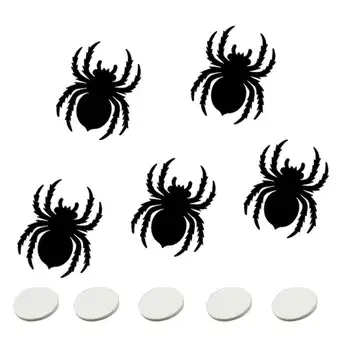 5 KS Halloween Dekorácie 3D Spider Stenu Nálepky Dekor Strašidelné Spider Nálepky Halloween Domáce Dekorácie na Stenu