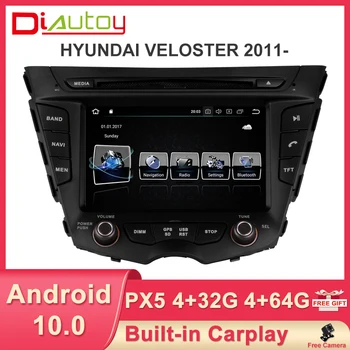 7 palcový 2 Din Android 10.0 Auto Stereo pre Hyundai Veloster 2011-Navigácia GPS, WIFI, FM Rádio Multimediálny Prehrávač 64GB s Carplay