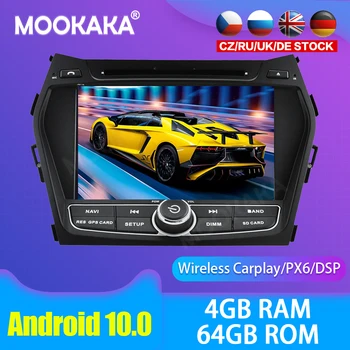 Android 10.0 Auto multimediálne DVD Prehrávač, GPS Rádia Pre HYUNDAI IX45 GPS Navigácie Stereo DSP Audio PX6
