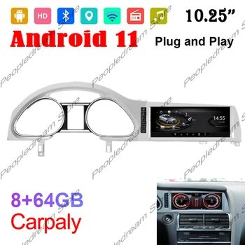 Android 11 8G+64 G Pre AUDI Q7 4L 2005~2010 Car Multimedia Player, Navigácie GPS, Rádio Autoradio WiFi DSP CarPlay MMI
