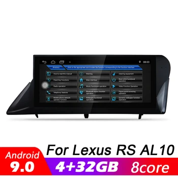 Android 9.0 8 core 4+32G Pre Lexus RC AL10 350 450h 2008~2015 Auto RHD multimediálny Prehrávač, Navigácia GPS, rádio, WiFi, BT