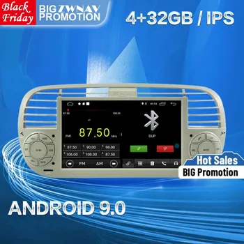 Android 9 AUTO DVD PREHRÁVAČ Obrazovka Pre FIAT 500 2007 2008 2009 2010 2011 2012 2013 2014 Audio Rádio Auto Stereo GPS Navi Vedúci Jednotky