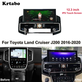Android Rádio Octa-Core 4G RAM Na Toyotu Land Cruiser J200 2016-2020 Auta GPS Navi Multimediálny Prehrávač Stereo HD Dotyková Obrazovka