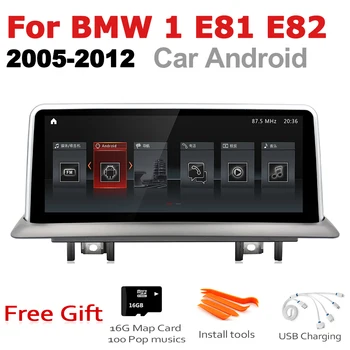 Auto Android Rádio GPS Multimediálny Prehrávač Pre BMW 1 E81 E82 2005~2012 Idrive Stereo HD Obrazovky Navigačné koliesko Navi Médií
