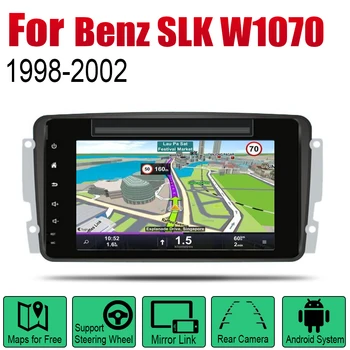 Auto DVD Prehrávač, GPS Navigáciu Pre Mercedes Benz SLK W1070 1998~2002 NTG Auto Android Multimediálny Systém HD Displej, Rádio Stereo
