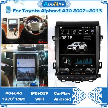 Auto Radio Na Toyota Alphard A20 2007 2008 2009 2010 2011 až 2013 GPS Navigácie Multimediálne Stereo Prehrávač 2 Din Vertikálne Obrazovke