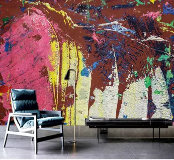 Bacaz Farebné Maľovanie Graffiti 3D Abstraktné Tapety Umenie nástennú maľbu na Obývacia Izba Reštaurácia Spálňa 3d Stenové Nálepky Dekor