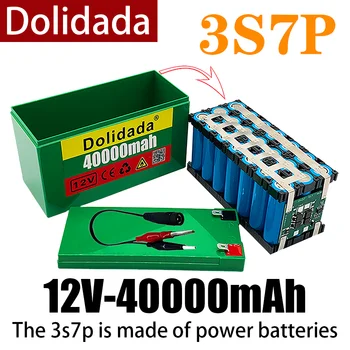 Batérie 18650 12V 3s7p lítiové batérie, vstavané 40ah vysoký prúd BMS, ktorý sa používa pre postrekovače a iné nástroje.