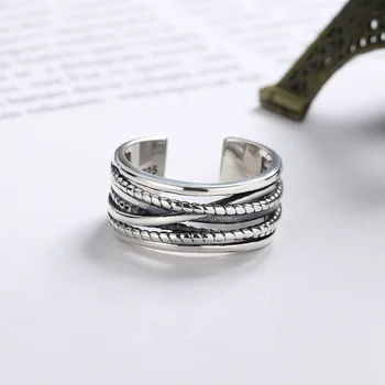 Bohemian Lines Prstene Pre Ženy Boho Krúžky Strana Trend Kórejský Tvorivé Geometrické Nepravidelný Šperky Darček