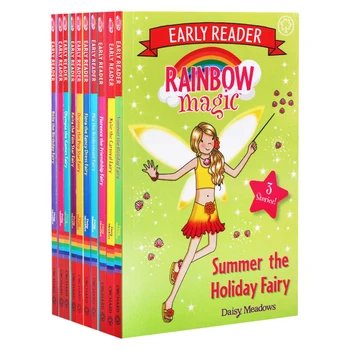 Deti Zaujímavé Rozprávky, Dievčatá, Deti, Vek 5+ 10 Kníh/Set Skoro Reader Rainbow Magic Anglický Triedené Čítania Úroveň 2