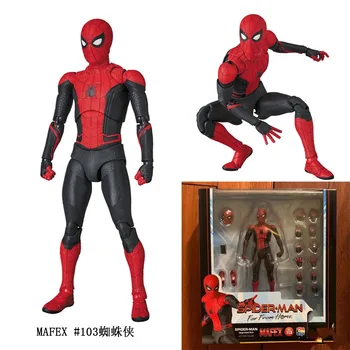 Disney, Marvel Spiderman Ďaleko Od Domova MAFEX Č. 113 PVC Akcie Obrázok Hračky, Bábiky Darčeky pre Deti 15 CM