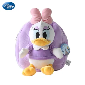 Disney Skutočné Daisy Duck& Donald Duck Mäkké Plyšové Hračky, Kreslené Školský batoh detský Batoh Vianočný Darček Plyšové zvieratko