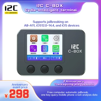 I2C C-BOX Jail Break Box Programátor pre Obísť ID a Icloud Heslo Na IOS Zariadenia PC Zadarmo alebo Dotaz Wifi / Bluetooth Kompatibilné