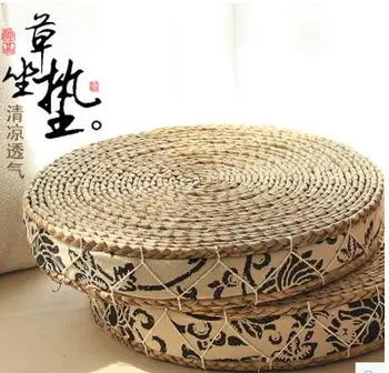jednoduché slamy weaven sedáku bay window seat mat tatami okolo čalúnená futon pad