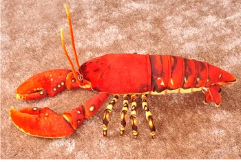 kreatívne simulácia red lobster mäkké plyšové späť vankúš hodiť vankúš hračka pre domáce dekorácie darček a1218