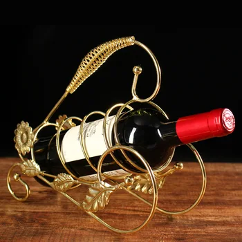 Kreatívne slnečnice červené víno polica spoločnosti s nepretržitou prevádzkou vínnej pivnice, bar KTV víno polica dekorácie