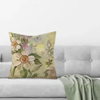 Kvetinový Vzor, Vankúš Sofa obliečka na Vankúš Nádherné Peach Skin Skin-priateľské Vankúš pre Domáce Dekorácie