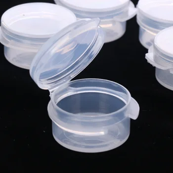 LINSBAYWU 10Pcs tvoria Jar Mini Vzorky poľa skladovanie prípade Fľaša Tesnenie Hrniec Krém na Tvár Kontajner Prenosné
