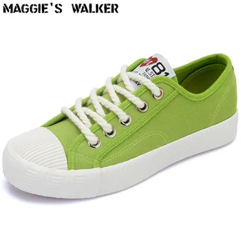 Maggie je Walker Nový Príchod Unisex Móda Sťahovacie Plátno Topánky kórejský Plátno Ležérne Topánky na Platforme Outdoorové Topánky Veľkosti 39~44