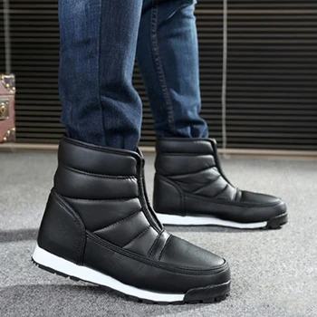 Muži zimné topánky 2021 nepremokavé non-slip mužov topánky na platforme teplé členková obuv čižmy veľkosť 35-44 866