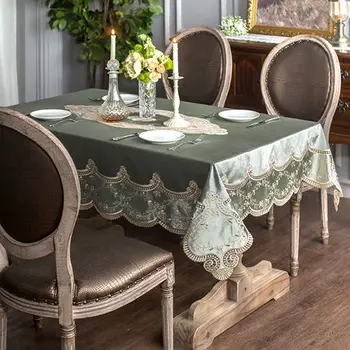 Nové Dorazí Vysoko kvalitné Ručne tkané Európe Luxusné Vyšívané Obrus Stôl Jedálenský Stôl Kryt Jednoduchý Moderný Jedálenský Stôl Mat