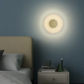 Nové Kolo LED Nástenné Svietidlo Nordic Post-moderného Interiéru, Domáce Dekorácie Osvetlenie Spálne Posteli Tvorivé Osobnosti Uličkou Lampa
