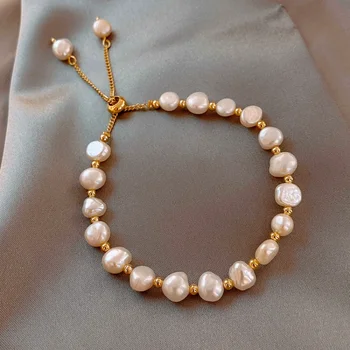 Nové módne šperky dizajn Barokový sladkovodné perly náramok temperament nika studený vietor priateľky, náramky pre ženy