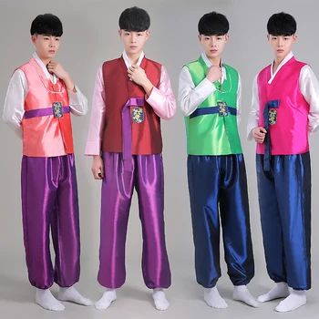 Nové pánske kórejský Tradičné Oblečenie pre Mužov, Kostým Hanbok Fáze Show Hanbok kórejský Tanec Oblek, Kostým Danse Russe