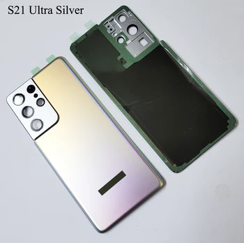 (OEM)Originálne Diely Pre Samsung Galaxy S21 Ultra S21 Plus 5G Zadný Kryt Späť Zadné Sklo Dvierka Batérií Bývanie Pre SAMSUNG S21 5G