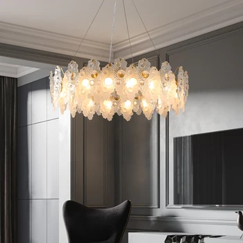 Postmoderných svetlo luxusná obývacia izba luster jednoduché jedáleň, krištáľové lampy Nordic spálňa štúdia led luster osvetlenie