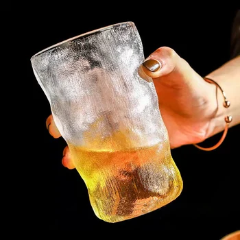 Sklenený Pohár Vody Tvorivosti ľadovec Pohár Domácnosti Unikátne Ovocné Šťavy Teacup Krásne Pivo Cup IN Advanced Simple kórejský Pohár Mlieka
