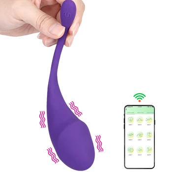Stimulátor klitorisu Análny Plug 9 Režimov Vaginálny Vibrátor G-Spot Masér Vibračné Vajíčko Bluetooth APP Riadenie Sexuálne Hračky Pre Ženy
