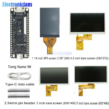Tang Nano 9K Gaoyun pomocou fpga GoAI Vývoj Doska GW1NR-9 RISC-V RV HDMI 40P RGB Rozhranie s 1.14/4.3/5/7 Palec SPI Holé Obrazovke