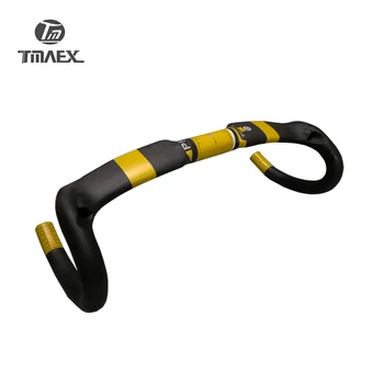 TMAEX-Pro Bike Carbon Riadidlá Cestné Riadidlá Bike Cyklistické držadlo Žltá UD Matný 31.8 mm Uhlíka Bar Bike Príslušenstvo